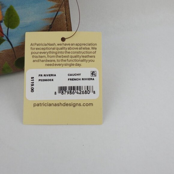 New Patricia Nash French Riveria Cauchy Wallet Clutch Bag Summer Beach Travel - Picture 5 of 5